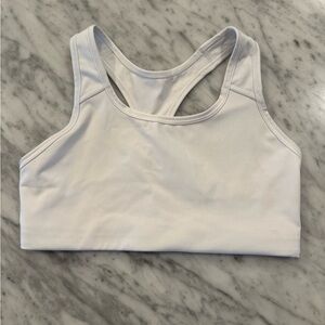NWOT Nike White Racerback Sports Bra Medium